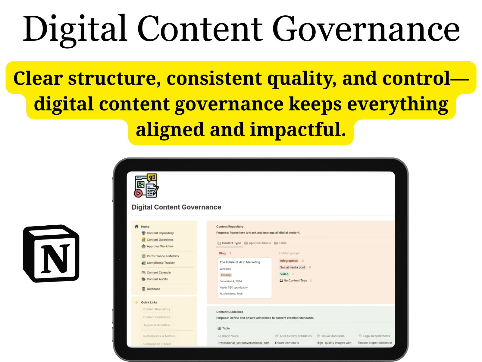Digital Content Governance